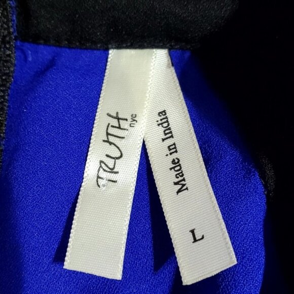 Truth NYC Blue and Black Tank Top - Picture 2 of 7